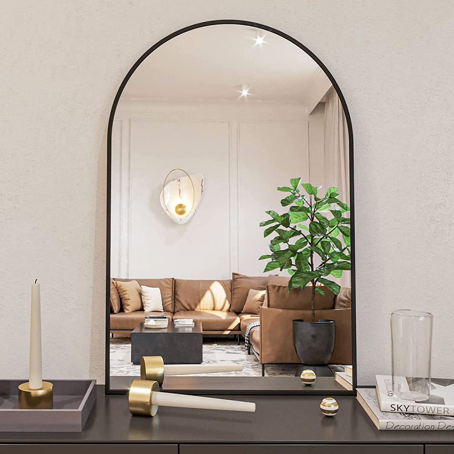 Arch Bathroom Wall Mounted Vanity Mirror