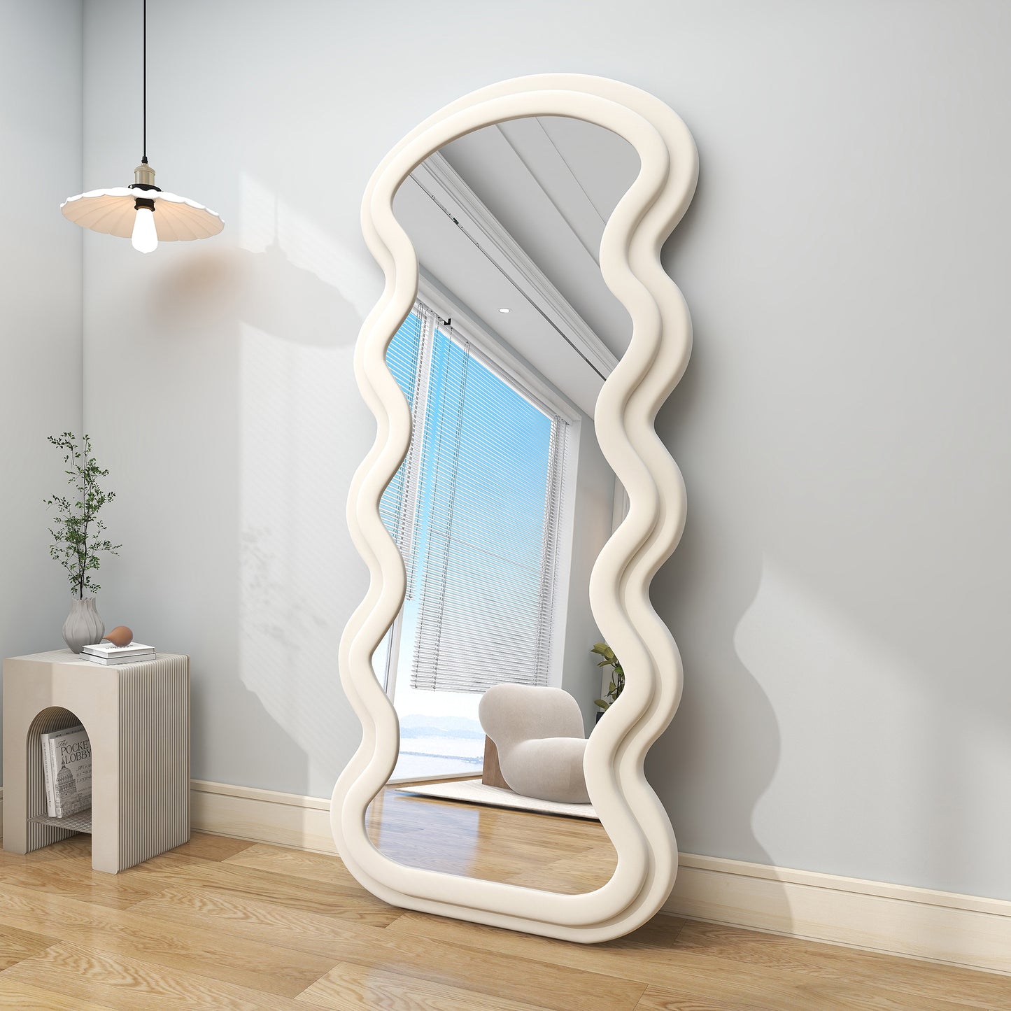 30x71 Irregular Full Length Mirror Stylish Decorative Mirrors