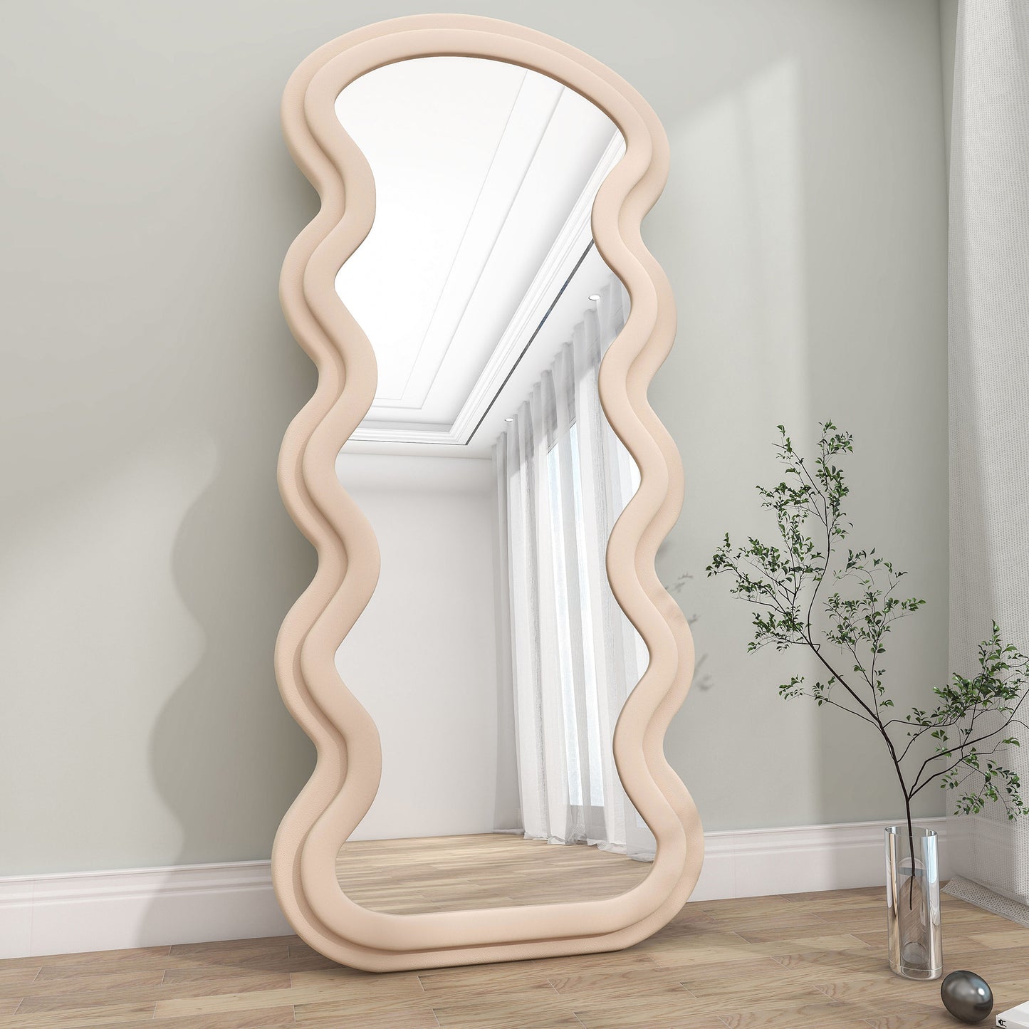 30x71 Irregular Full Length Mirror Stylish Decorative Mirrors