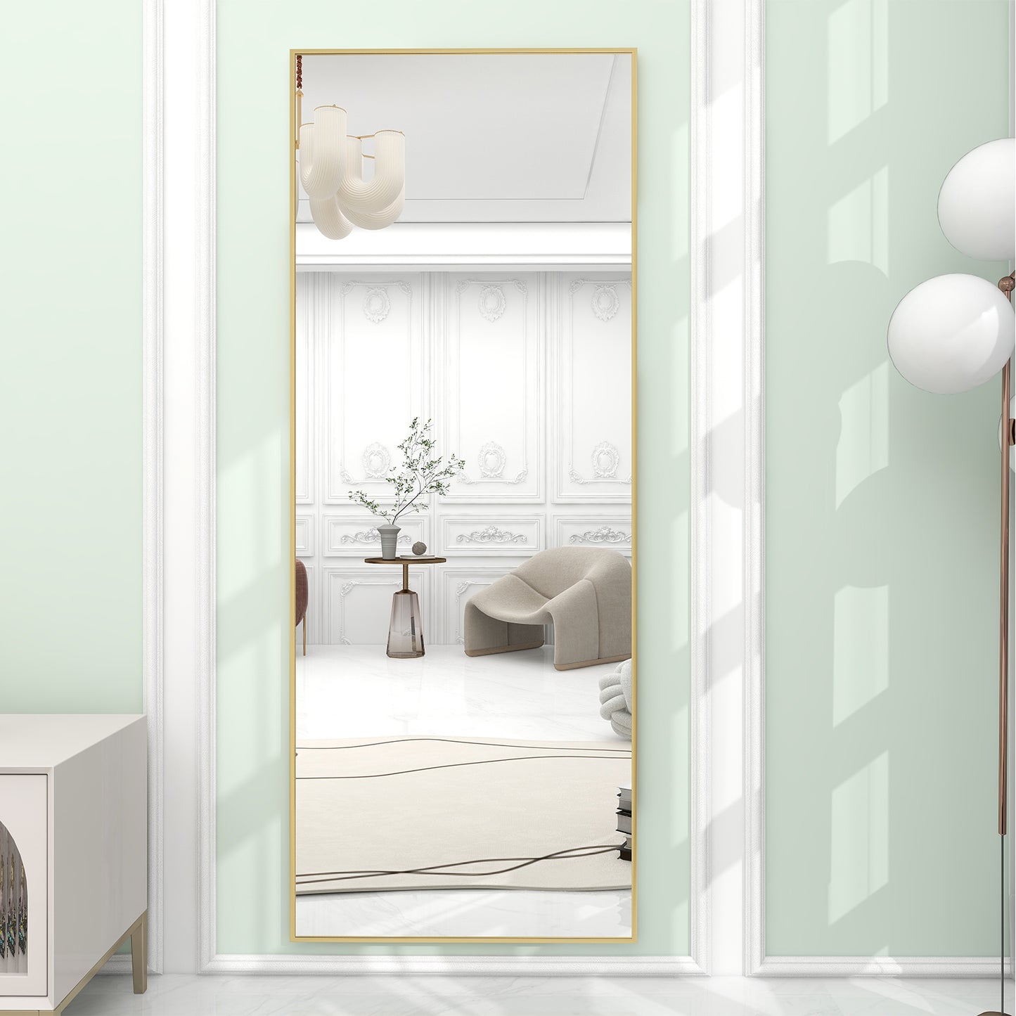 Large Full Length Mirror Rectangle Standing Mirror Wall Mirror