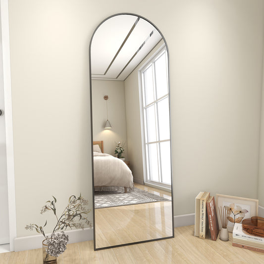 Arched Wall Mounted Full Length Mirror Large Standing Mirror