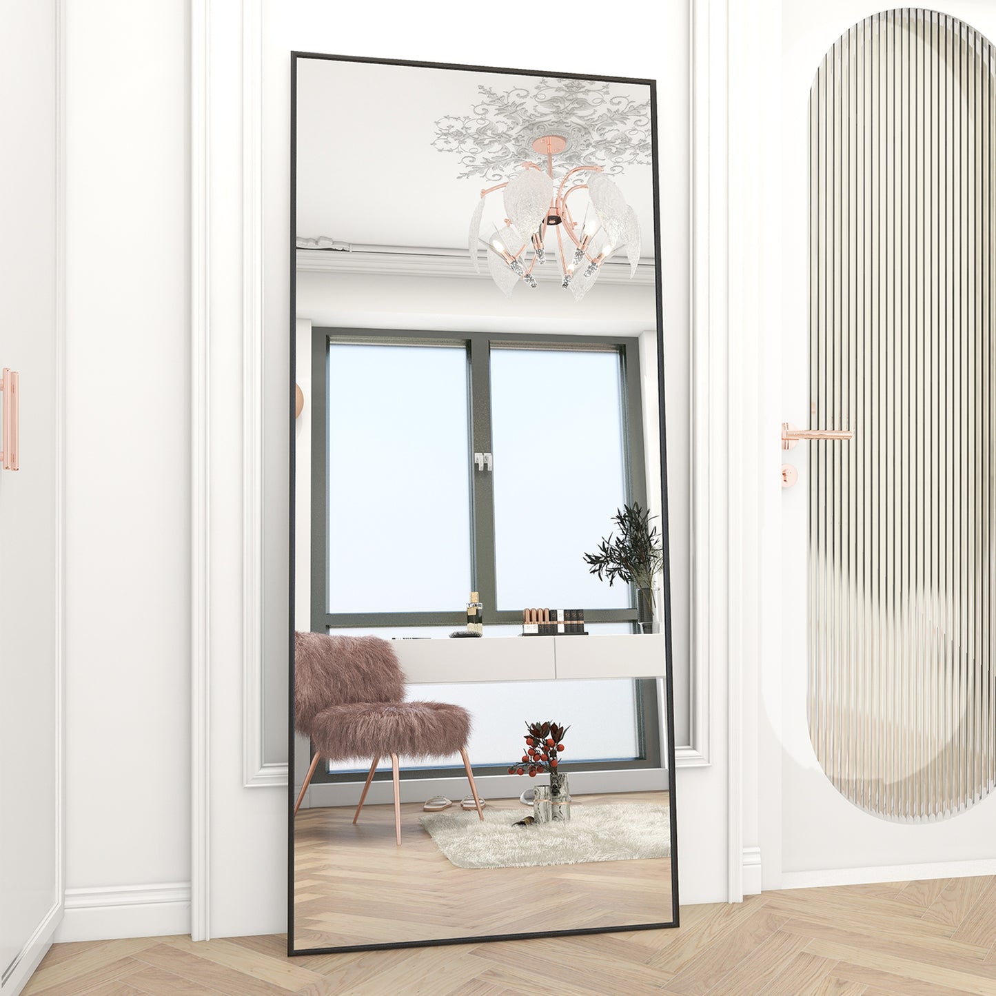 Large Full Length Mirror Rectangle Standing Mirror Wall Mirror