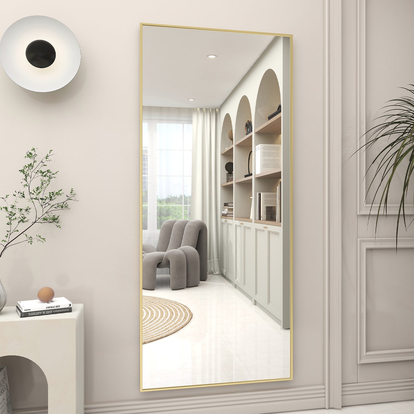 Large Full Length Mirror Rectangle Standing Mirror Wall Mirror